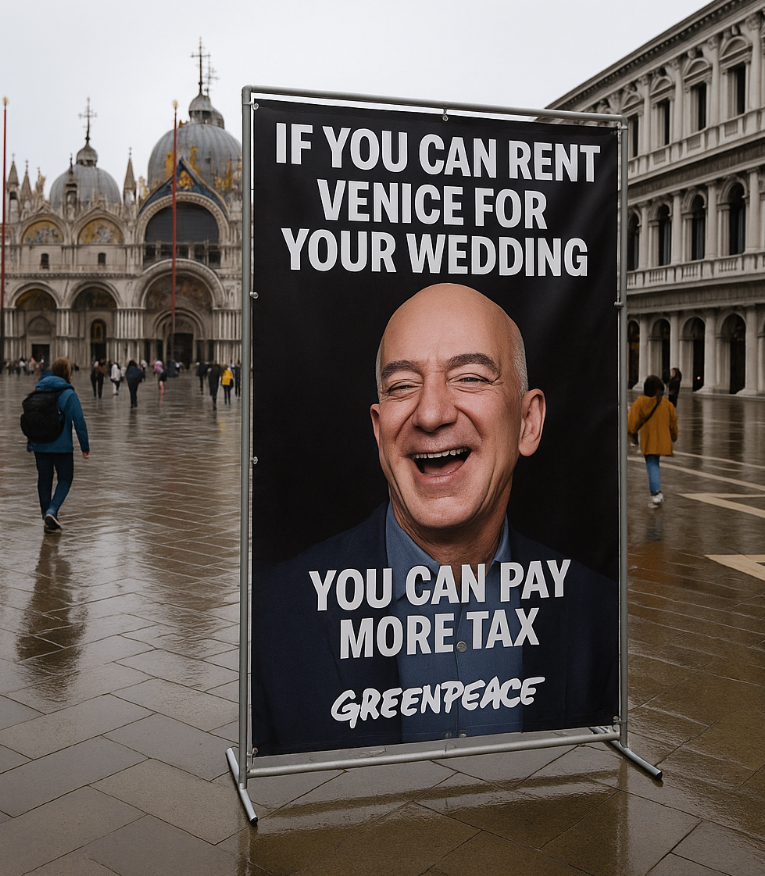 Guerilla-Marketing par excellence: Greenpeace crasht Jeff Bezos’ Hochzeit – Was Werbeagenturen daraus lernen können
