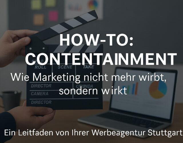 🎬  HOW-TO: CONTENTAINMENT Wie Marketing nicht mehr wirbt, sondern wirkt – Ein Leitfaden von Ihrer Werbeagentur Stuttgart Marketing hat sich verändert –