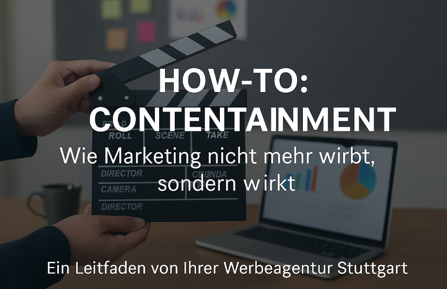 🎬  HOW-TO: CONTENTAINMENT Wie Marketing nicht mehr wirbt, sondern wirkt – Ein Leitfaden von Ihrer Werbeagentur Stuttgart Marketing hat sich verändert –