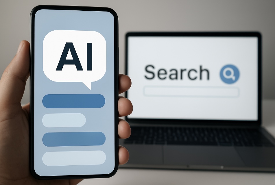 KI-Chats auf dem Vormarsch: Wie sich die Internet­suche verändert Analyse einer Werbeagentur Stuttgart Die Art und Weise, wie Menschen im Internet nach Informationen suchen, verändert sich rasant.