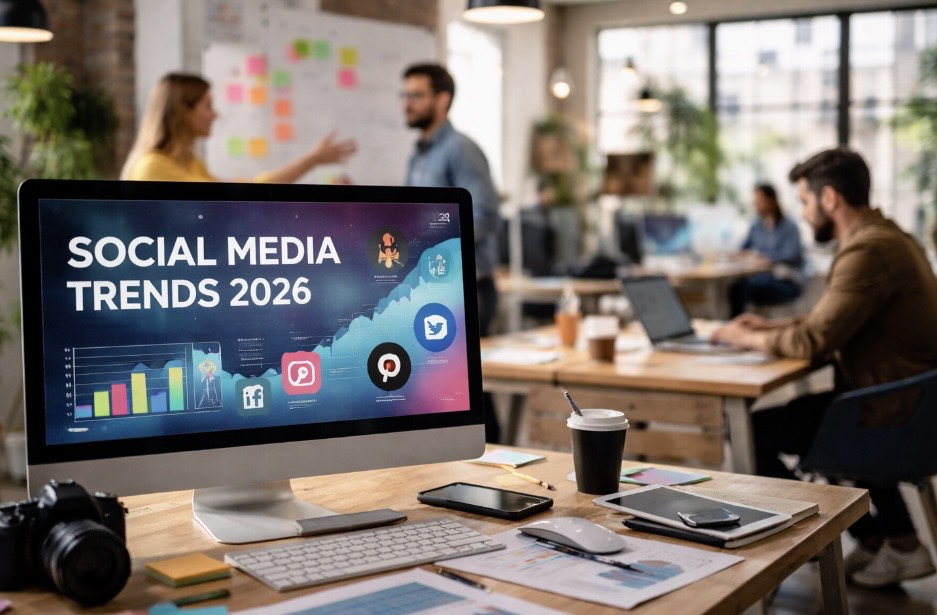 Social Media Marketing 2026: Diese 10 Trends sollten Unternehmen kennen Ein Expertenblick aus Sicht einer Werbeagentur in Stuttgart Die Social-Media-Welt entwickelt sich rasanter denn je. Neue Plattformen, strengere Regulierungen und verändertes Nutzerverhalten stellen Unternehmen vor große Herausforderungen. Für Marken wird es 2026 entscheidend sein, frühzeitig auf valide Prognosen zu setzen und ihre Strategien professionell auszurichten.