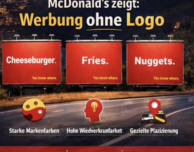wsk werbeagentur stuttgart: Was Unternehmen von McDonald’s minimalistischer OOH-Kampagne lernen können Minimalismus, der wirkt: Mit der aktuellen Out-of-Home-Kampagne (OOH)
